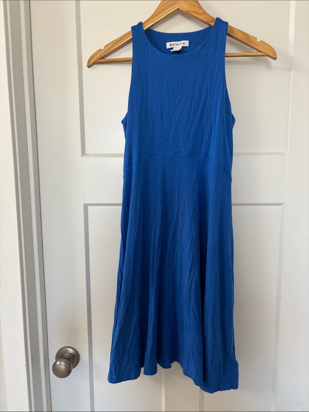 Athleta Royal Blue Sleeveless Jersey Dress